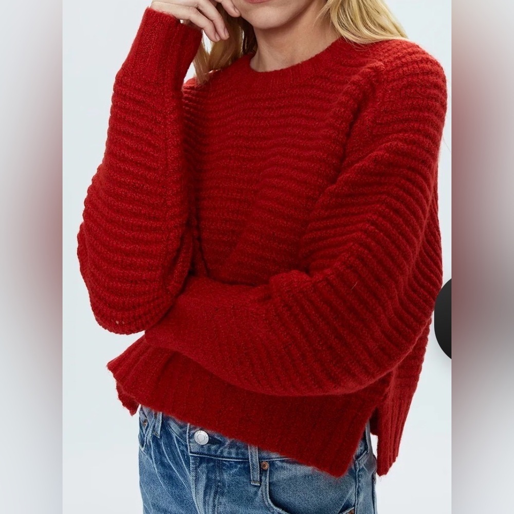 Pistola Adina Everyday Sweater Rouge Size XS - Picture 2 of 7